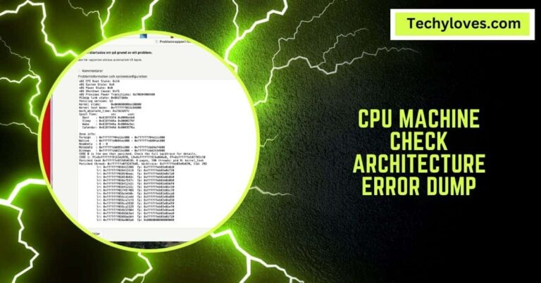 CPU Machine Check Architecture Error Dump – Ultimate Guide!