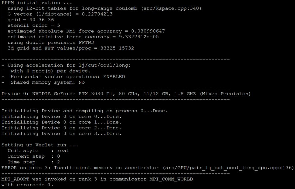 CPU post memory initialization error 36