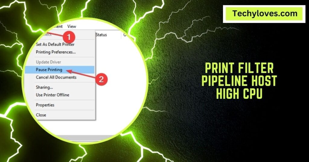 Print Filter Pipeline Host High CPU