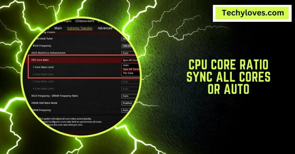 CPU Core Ratio Sync All Cores Or Auto