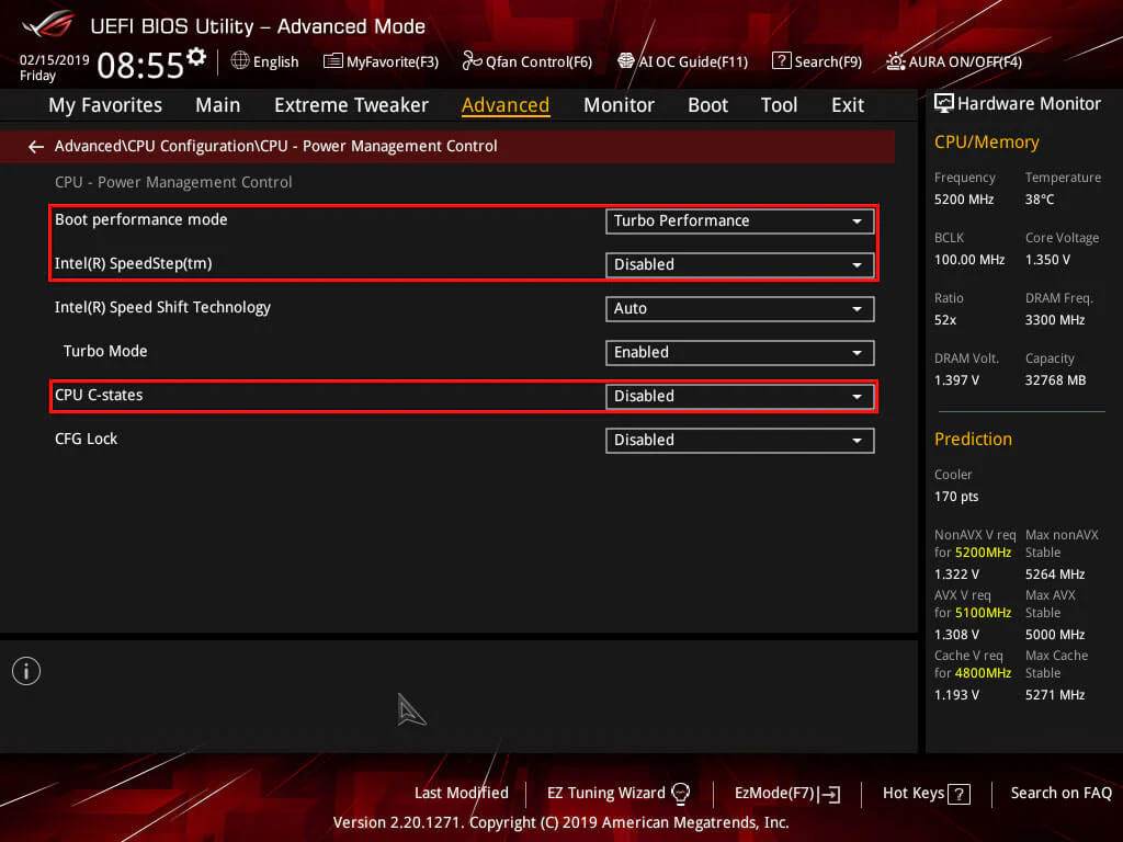 CPU Power Duty Control