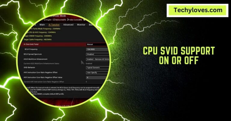 CPU SVID Support On Or Off – Which Setting Is Right For You?