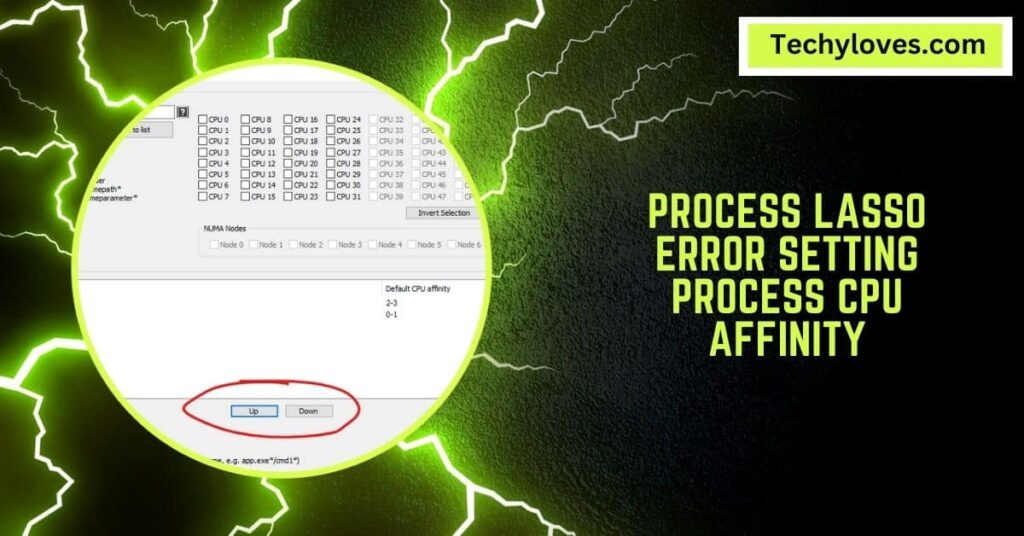 Process Lasso Error Setting Process CPU Affinity